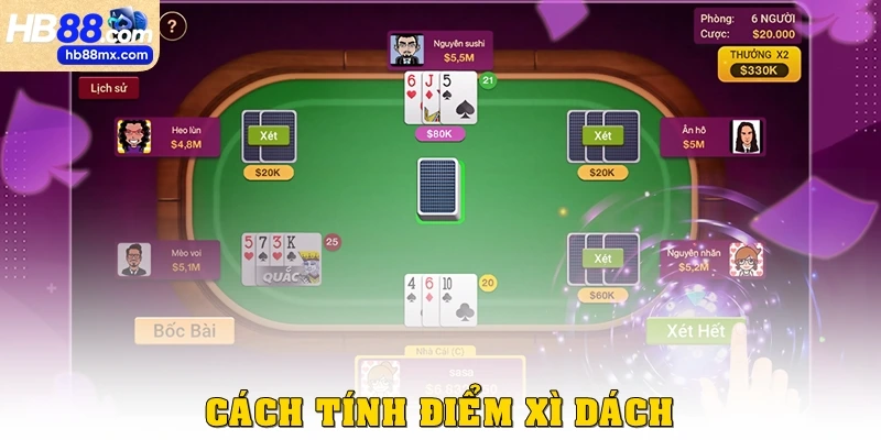 Cách tính điểm xì dách