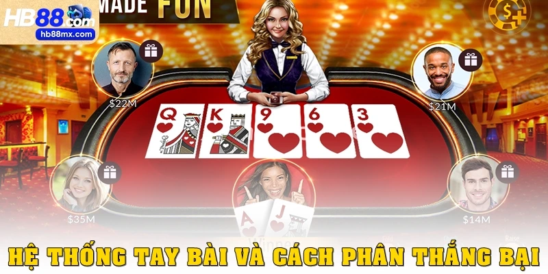 Hệ thống tay bài và cách phân thắng